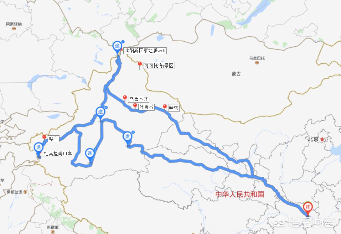 乌鲁木齐到武汉飞行途径那些城市上空？
