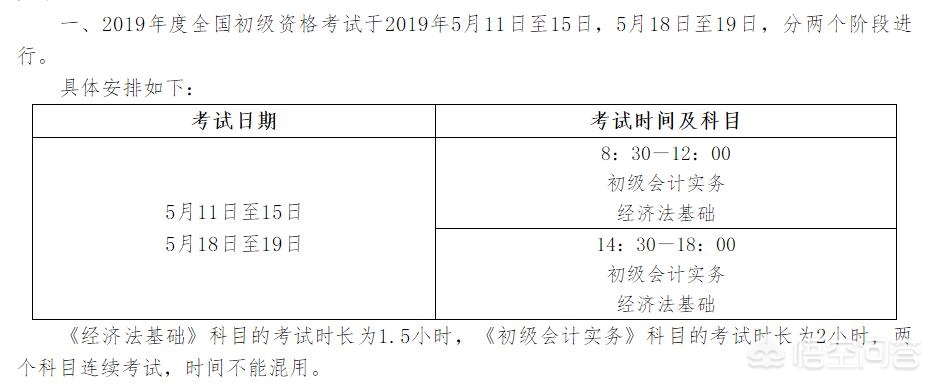 2019初级会计证报名时间，2019初级会计考试报名时间