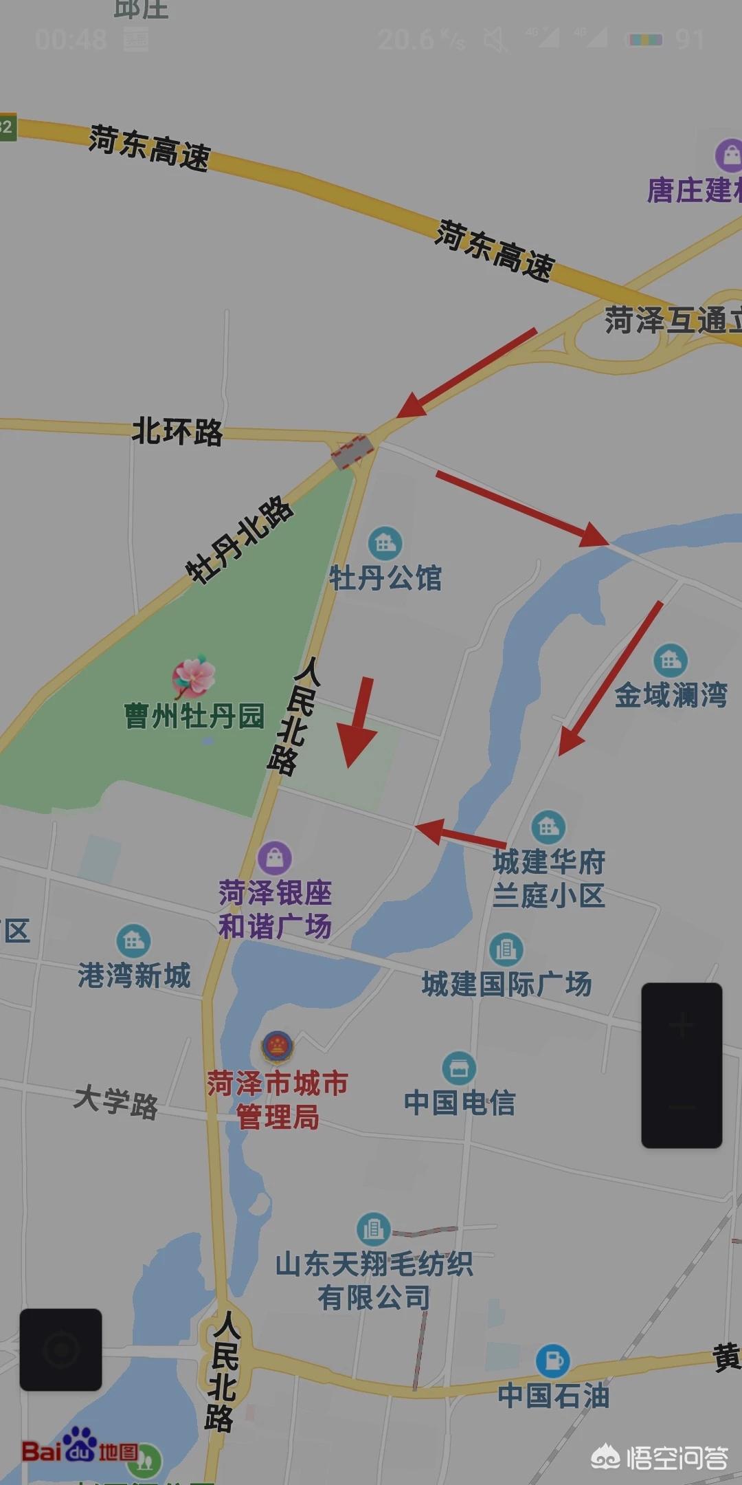 从济南开车去菏泽曹州牡丹园走哪个门方便？