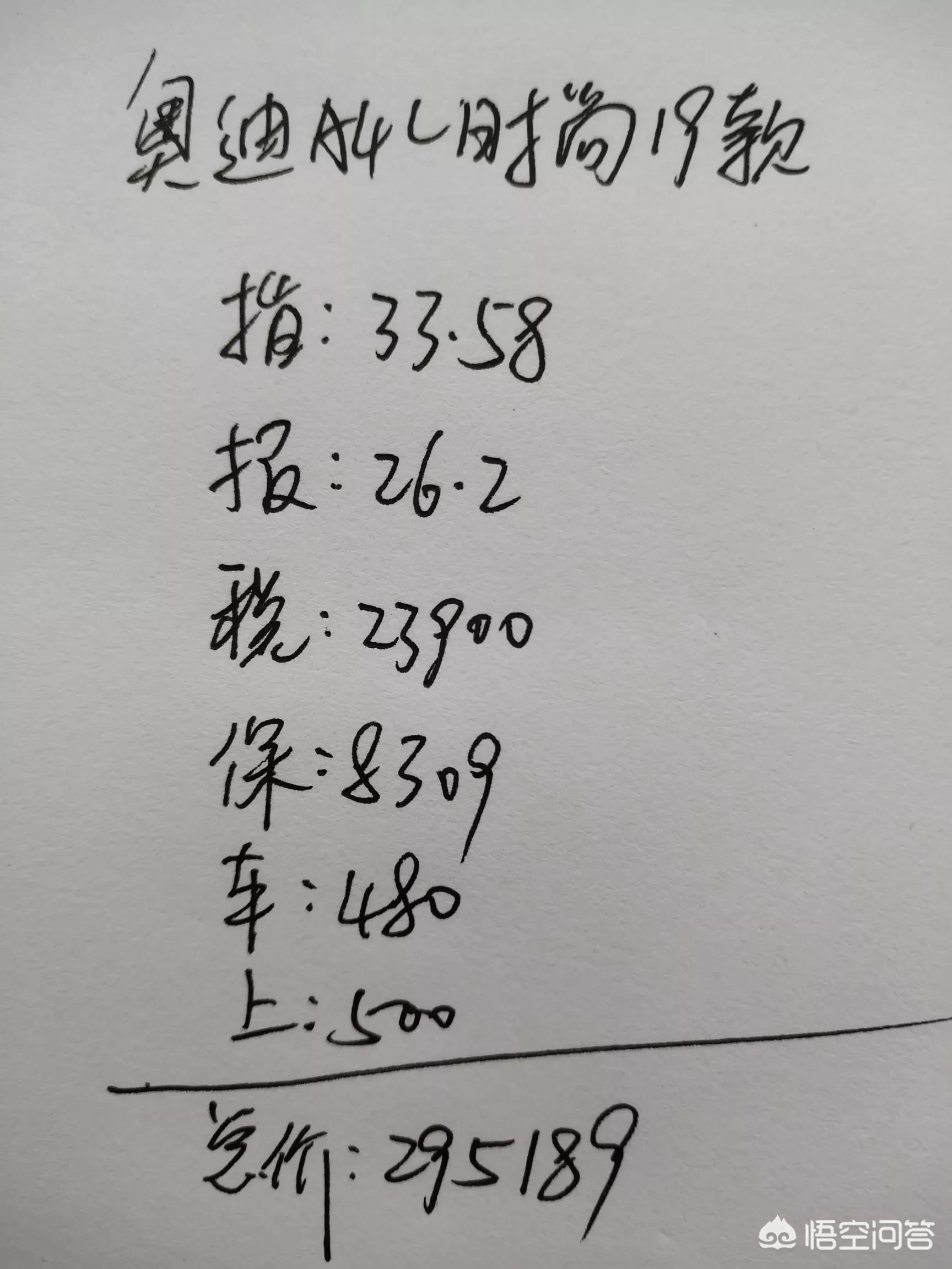 19款奥迪a4l时尚型