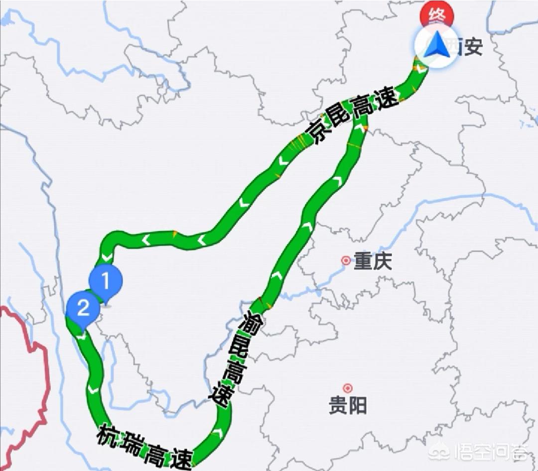 五一想从西安自驾到云南香格里拉游玩，请问怎么规划路线？