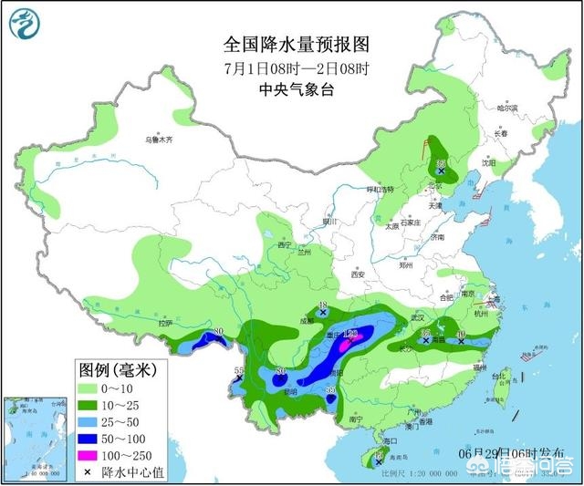20个省市区大到暴雨