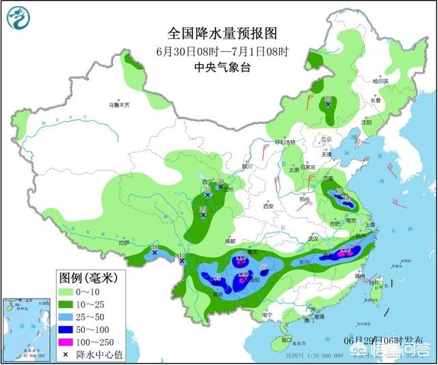 20个省市区大到暴雨