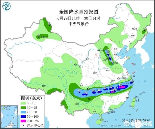 20个省市区大到暴雨