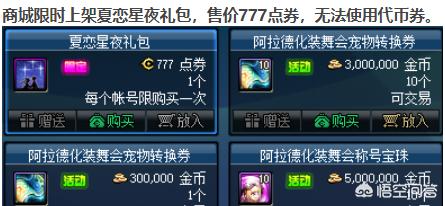 DNF七夕礼包更新，售价777点卷，可以开出永久的第六天空翅膀跟3个锻造炉，值得购买吗？