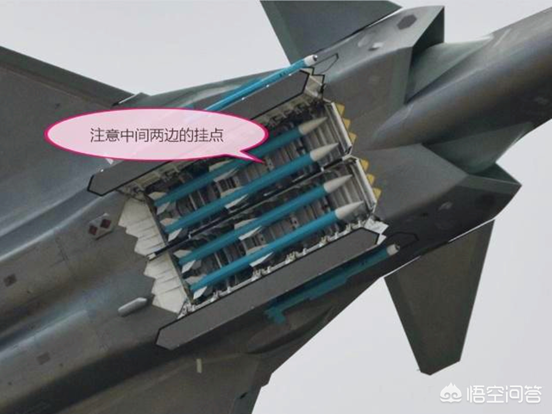 [传说机型歼-6现身]歼20带6枚导弹，实战中够用吗？