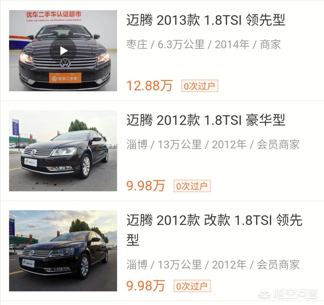 二手保值车