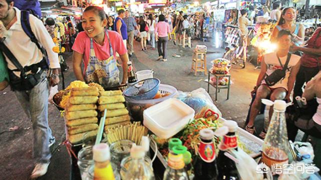 街头美食泰国生活路边摊海外生活，泰国路边摊小吃有哪些