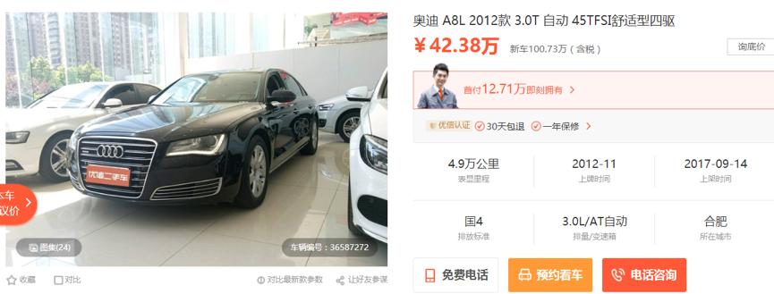 奥迪s报价