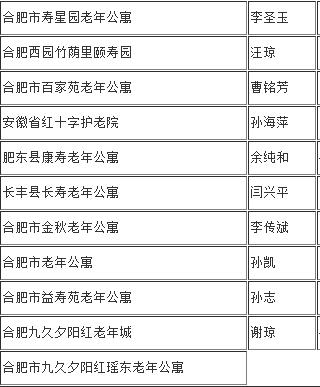 合肥市哪个老年公寓最好