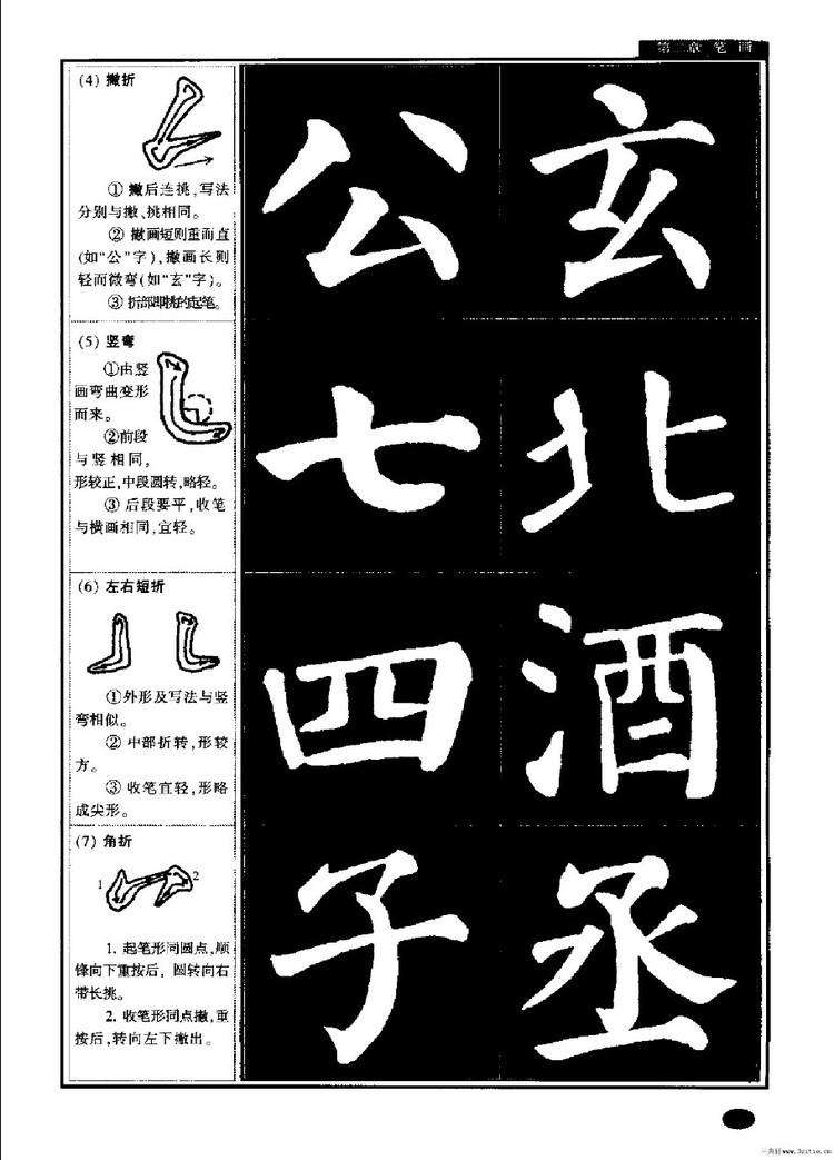 从字楷书字体特点