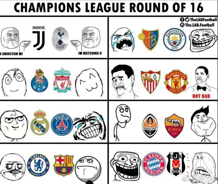 2017-18赛季欧冠十六强抽签出炉,哪几支球队是夺冠热门? 2017-18赛季欧冠十六强抽签出炉,哪几支球队是夺冠热门?