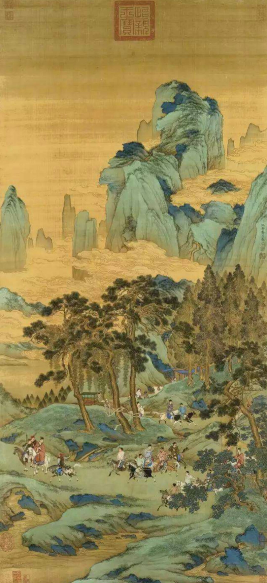 国家宝藏的《千里江山图》用了哪些颜料？-图1