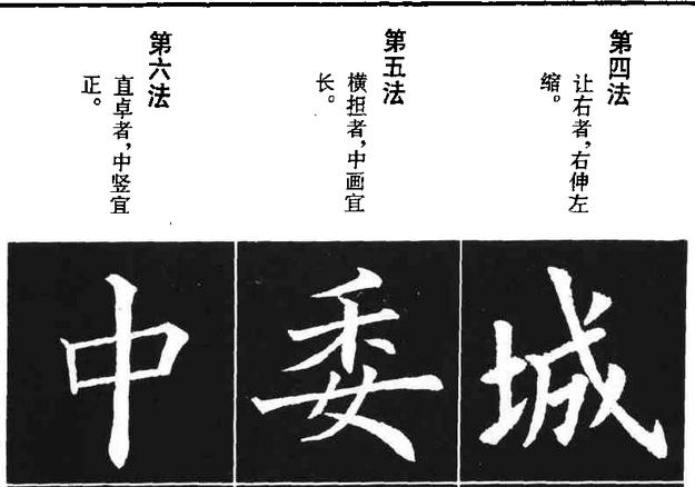 软笔楷书字体结构