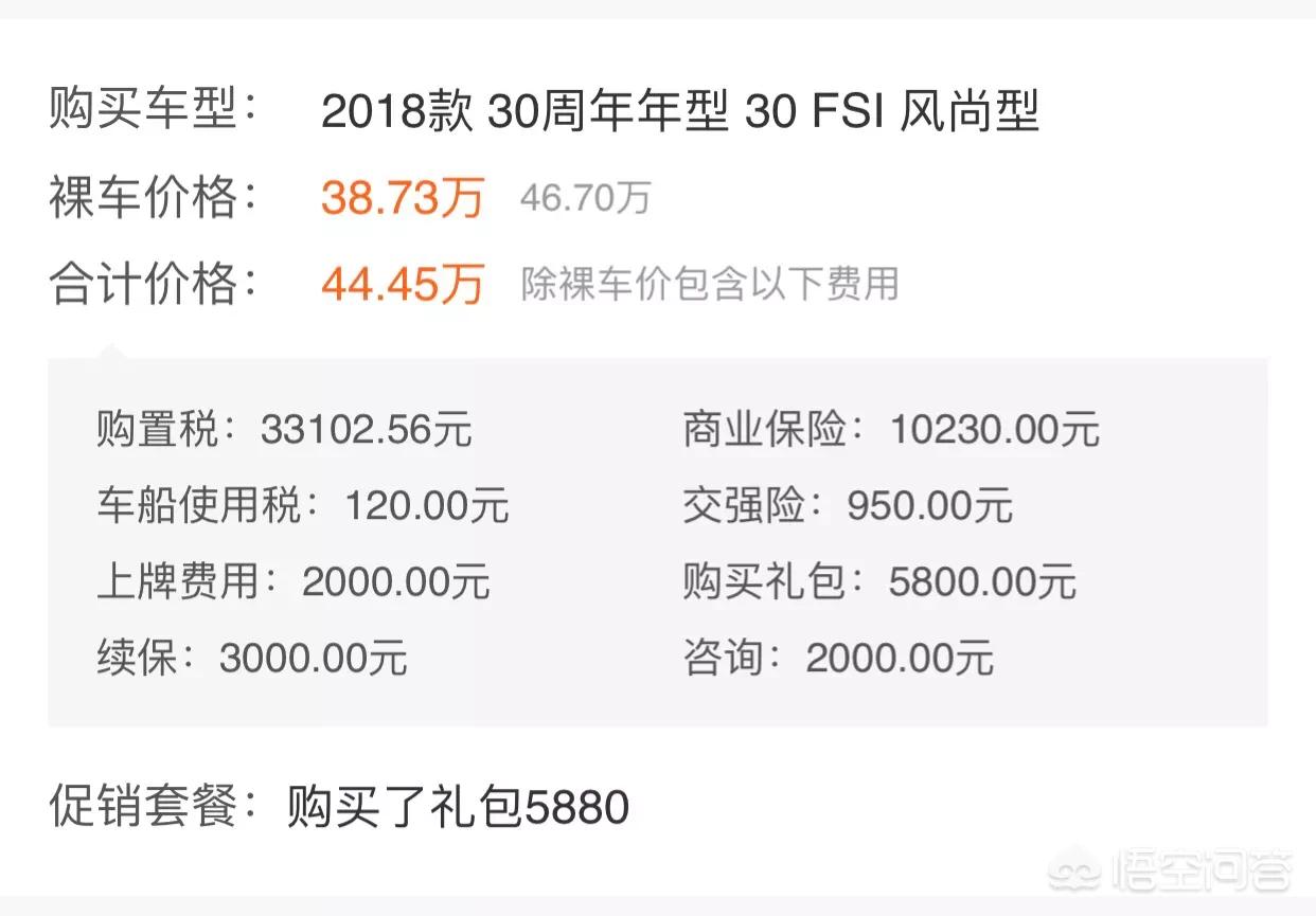 奥迪a6低配