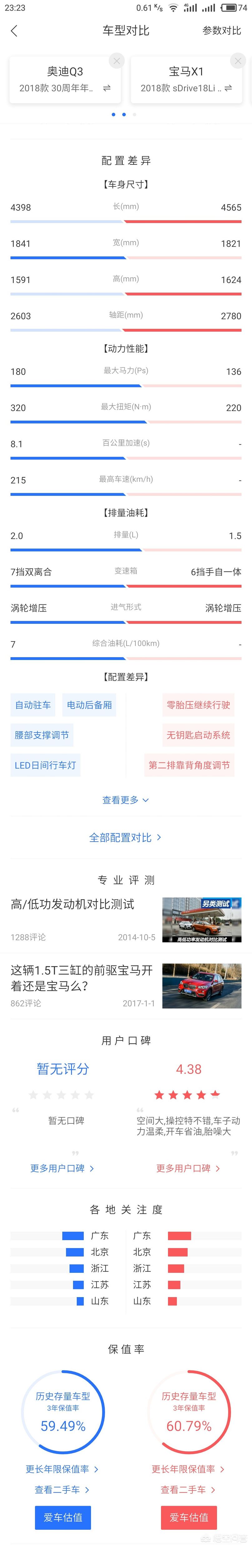 奥迪q3宝马x1
