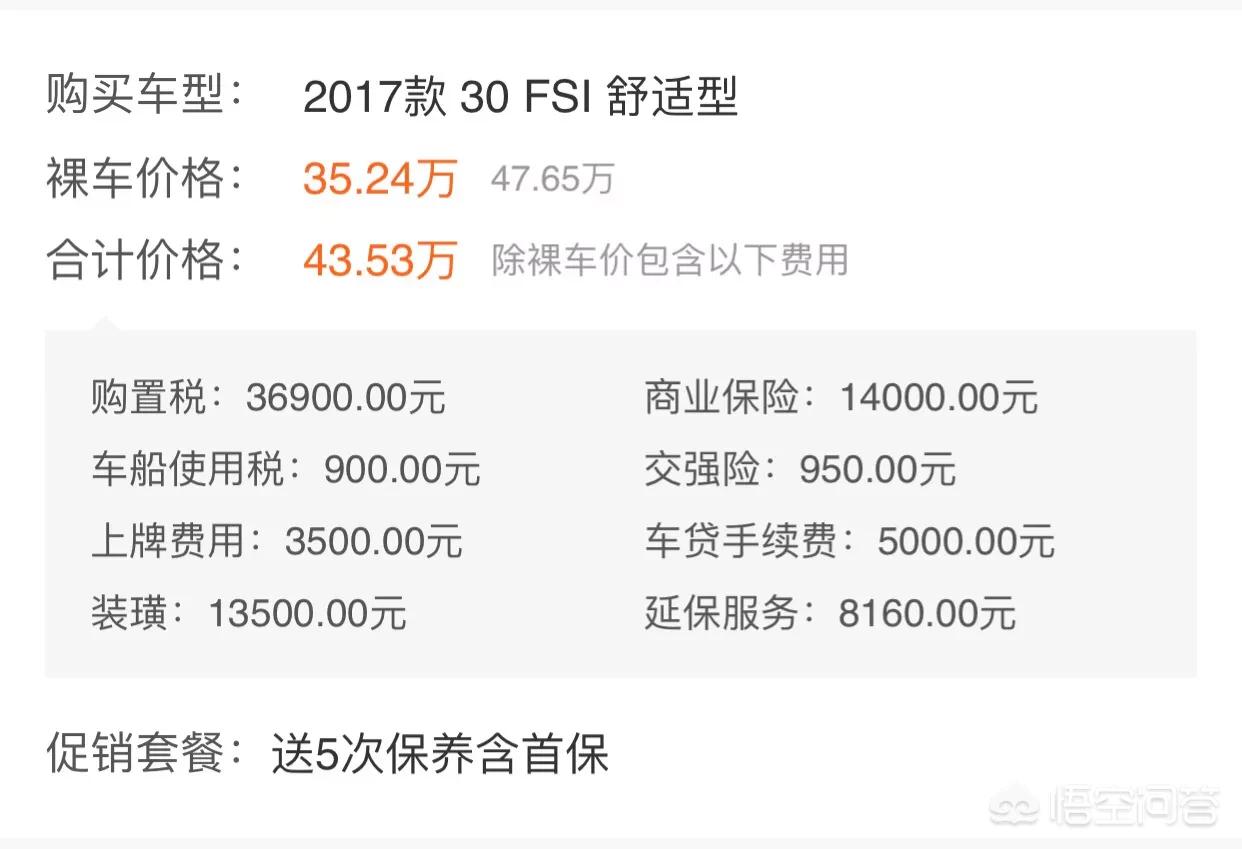 奥迪a6低配