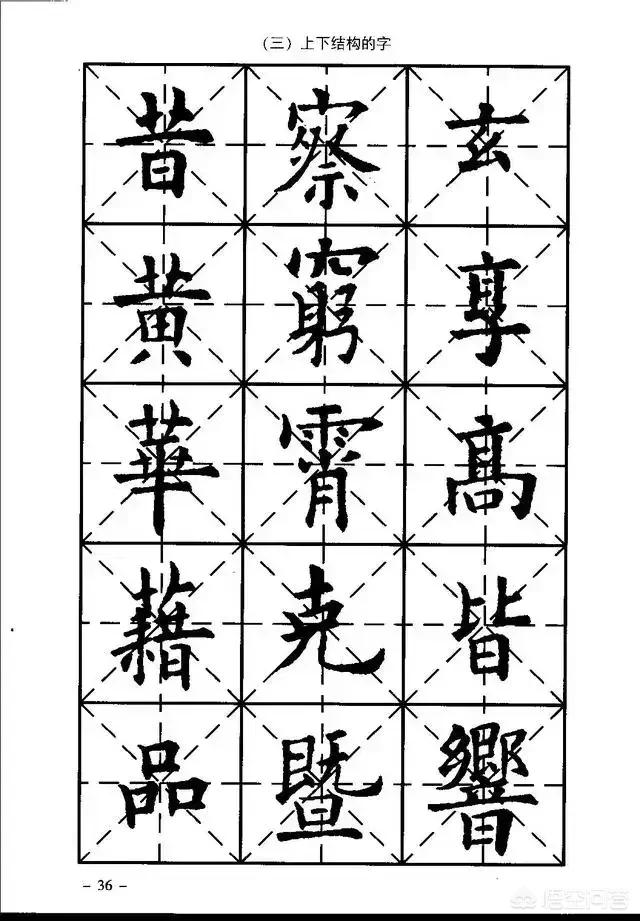 楷书字体速成字帖大全