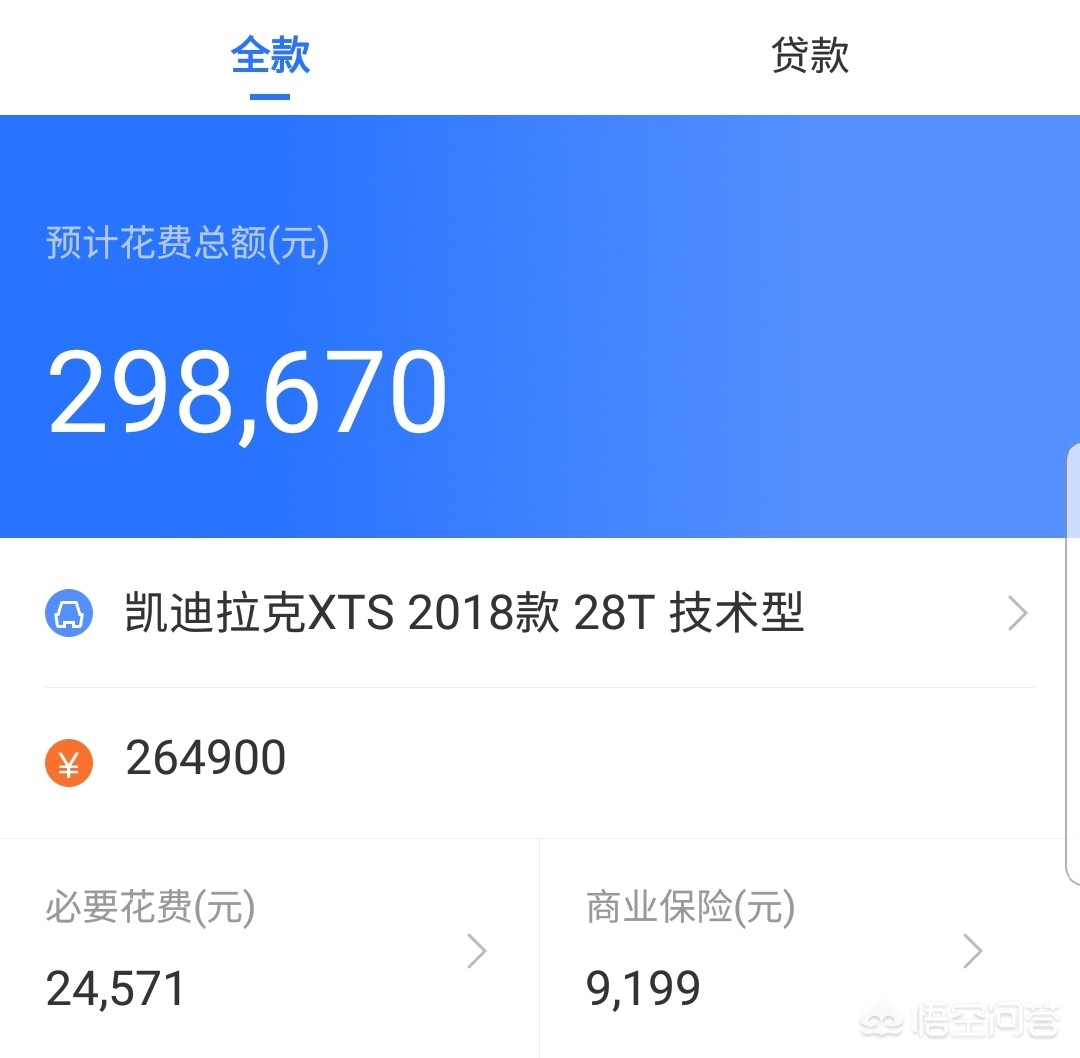 凯迪拉克xts价格及图片