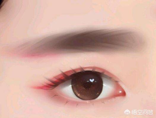 双眼贴的化妆技巧
