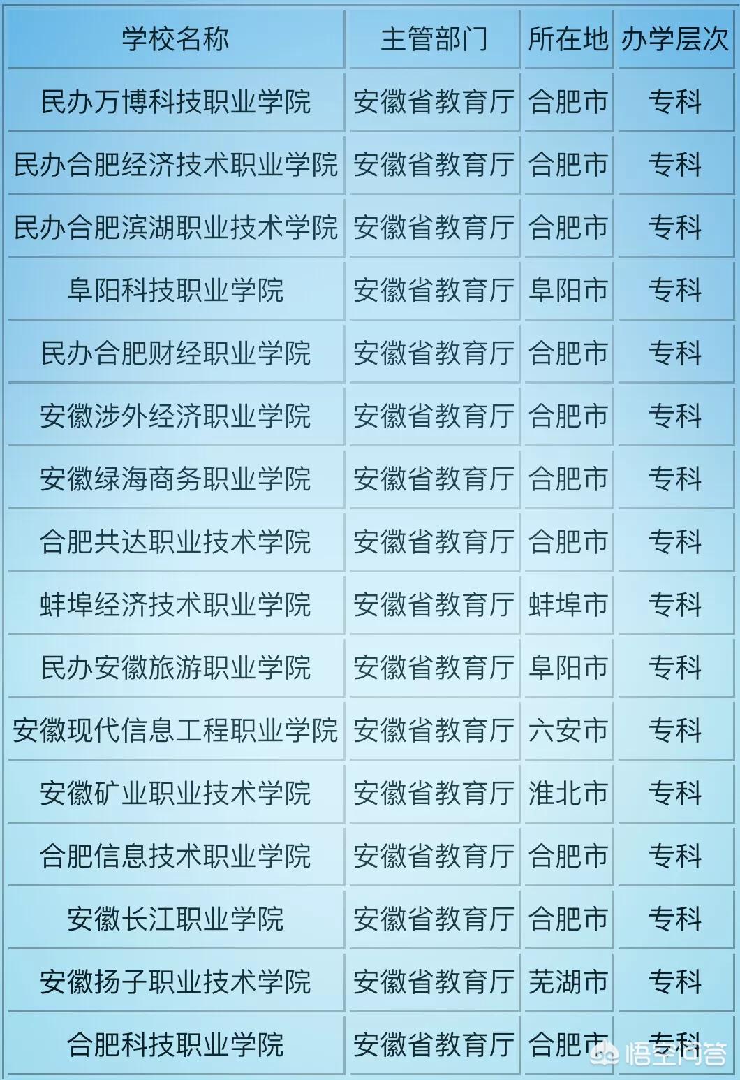 合肥市有哪些民办大学 合肥市有哪些民办大学