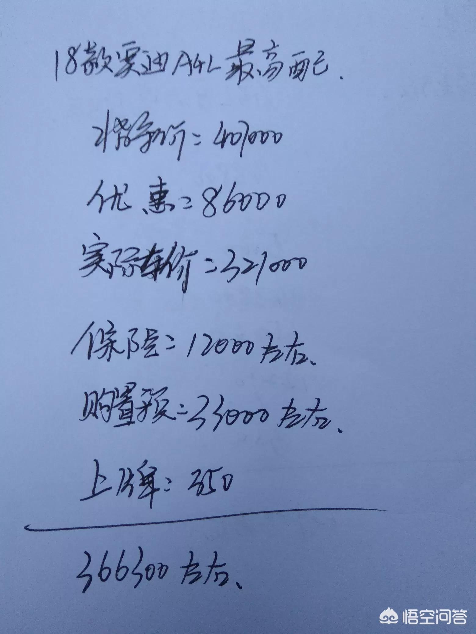 奥迪a42018款