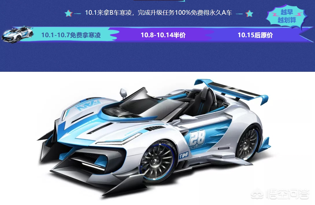 《QQ飞车》手游天美国庆免费送的A车凌霜风暴，怎样才能获得永久？