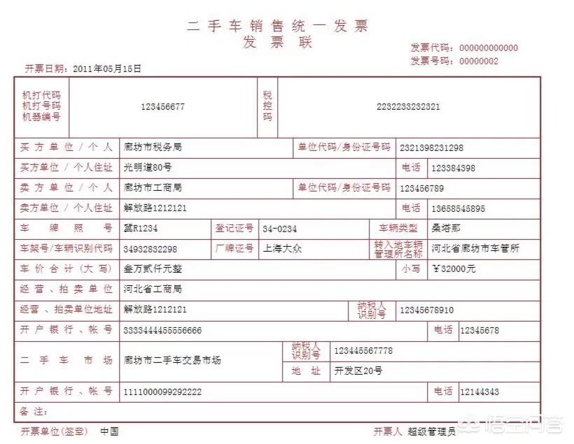 二手车过户多少