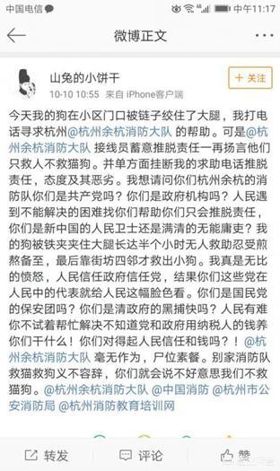 医学生救人被质疑（消防称“只救人不救猫狗”被当事人质疑“无作为”消防回应：应急救援资源有限！你支持谁？）