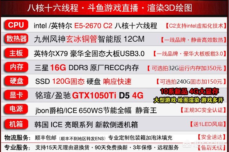 组装一般的电脑配置单