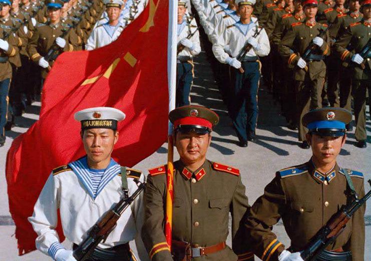 九三阅兵演练画面