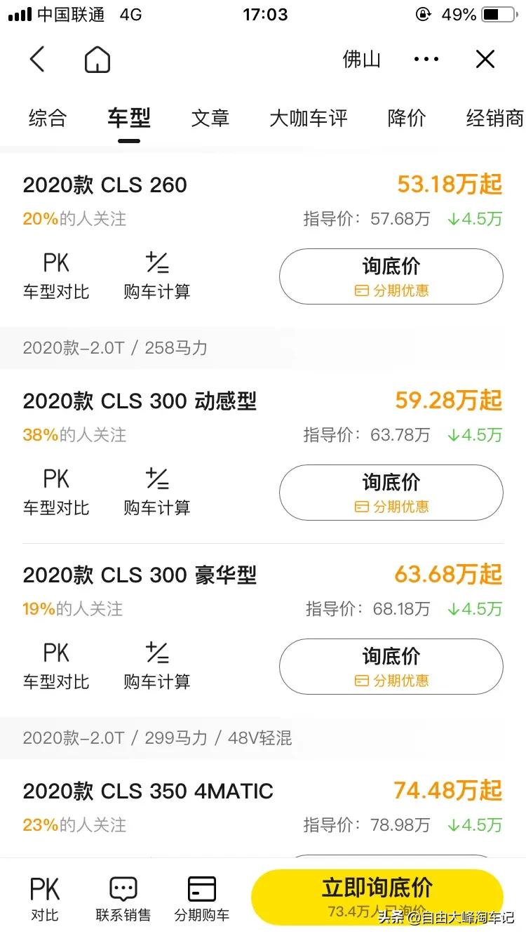 奔驰cls二手