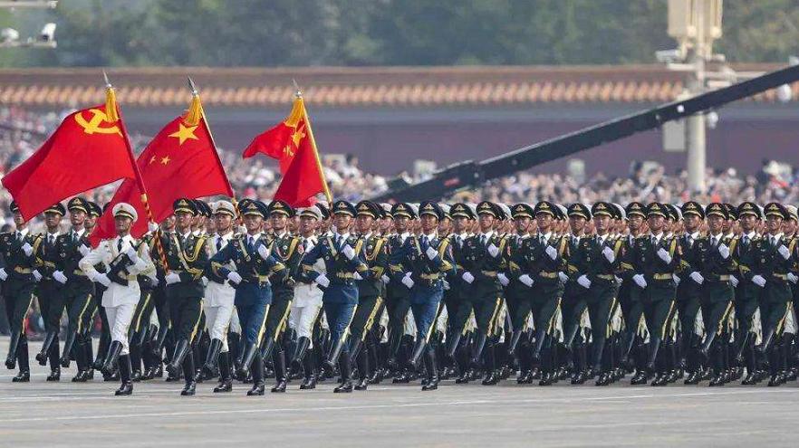 九三阅兵演练画面