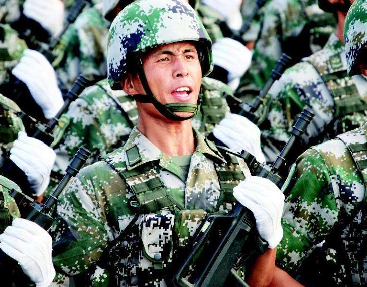 九三阅兵演练画面