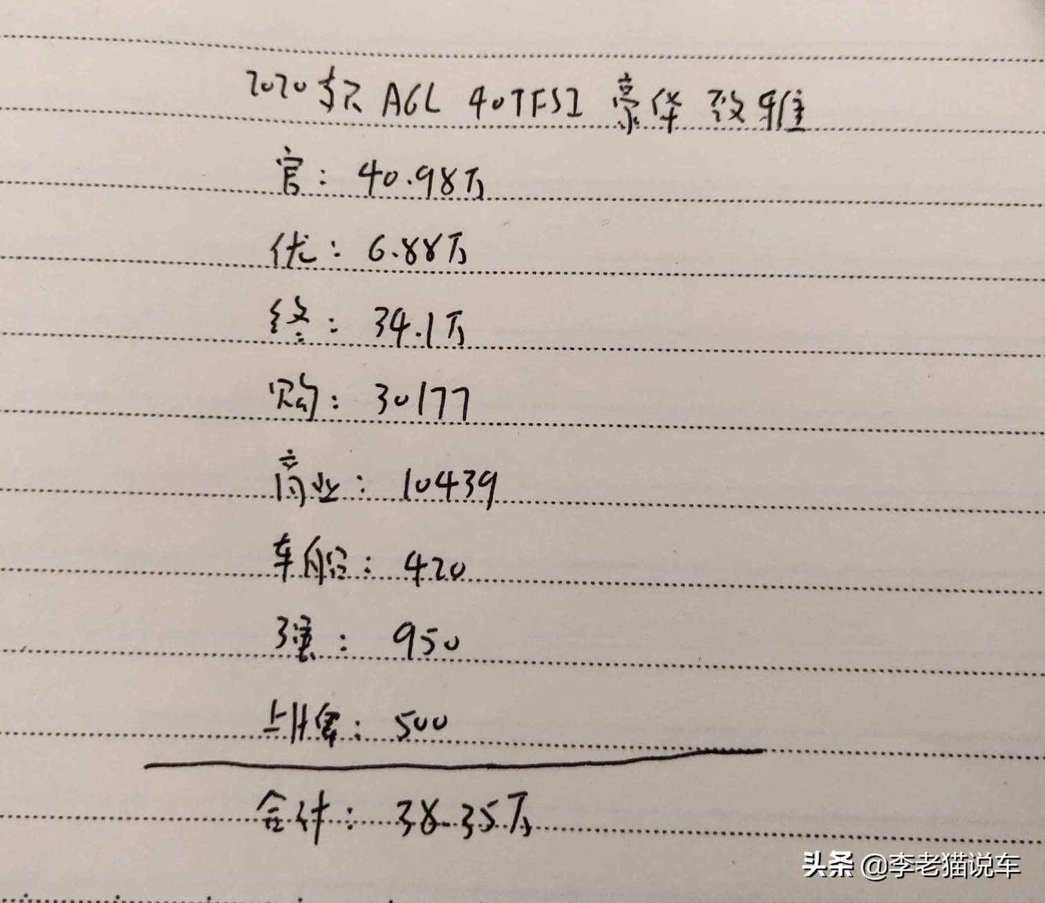 奥迪a4l40tfsi