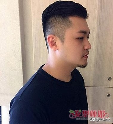 化妆技巧圆脸短发男士
