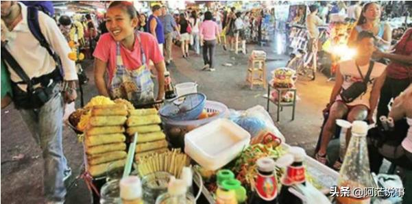 街头美食泰国生活路边摊海外生活，泰国路边摊小吃有哪些