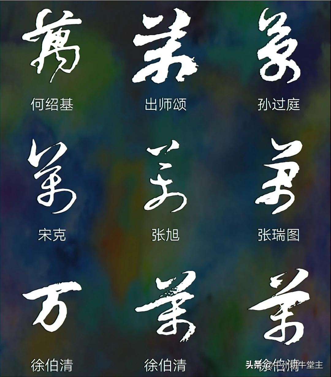 王羲之80个草书字体下载