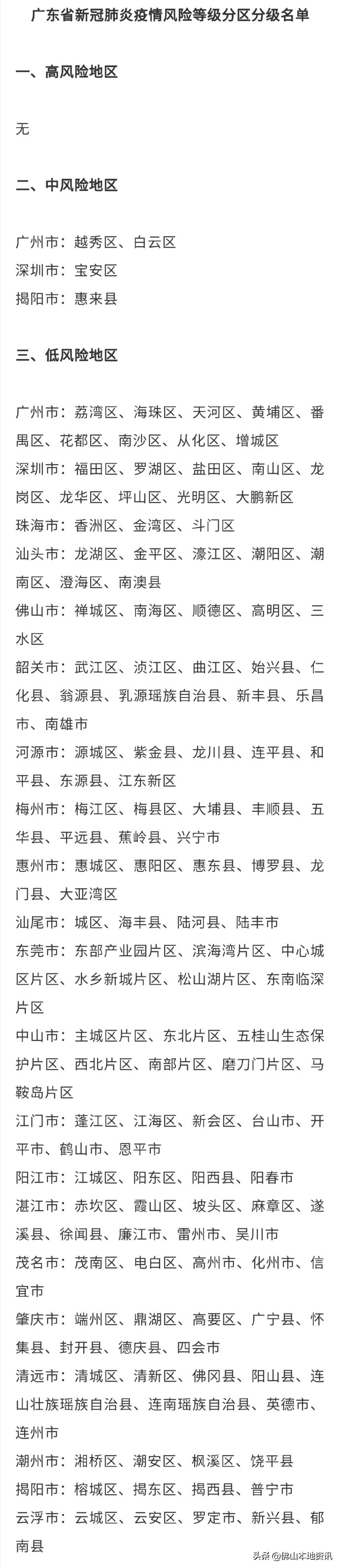 广州市低风险是什么时候
