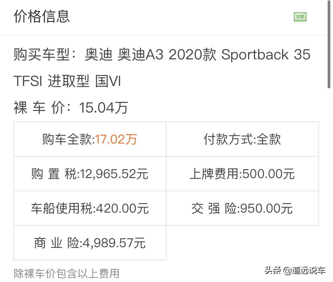 奥迪a3优惠多少