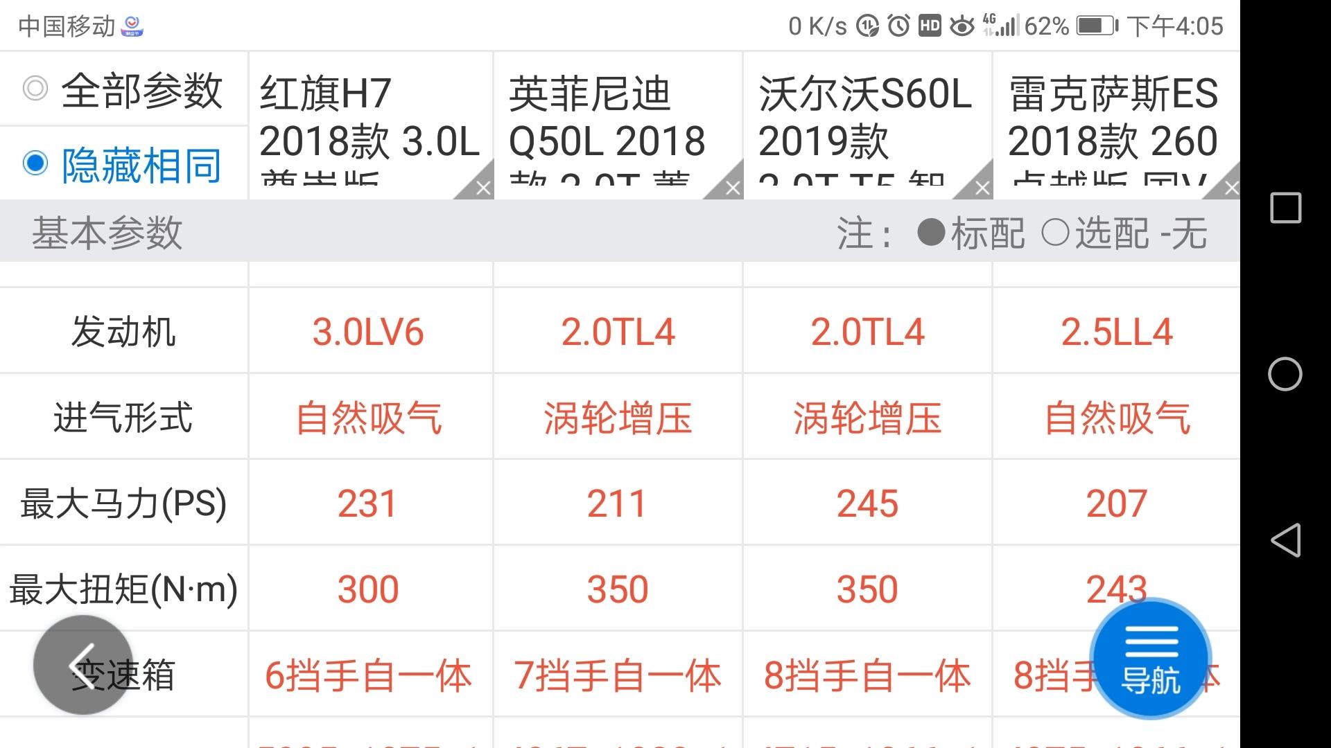 沃尔沃s60l 配置