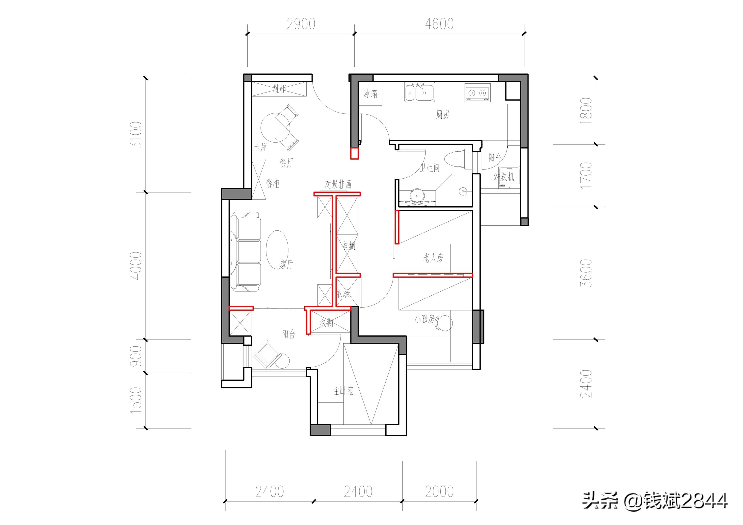 ,奇葩的小三室户型,到底该怎么设计呢?