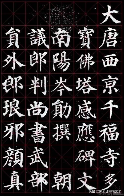 从字楷书字体特点