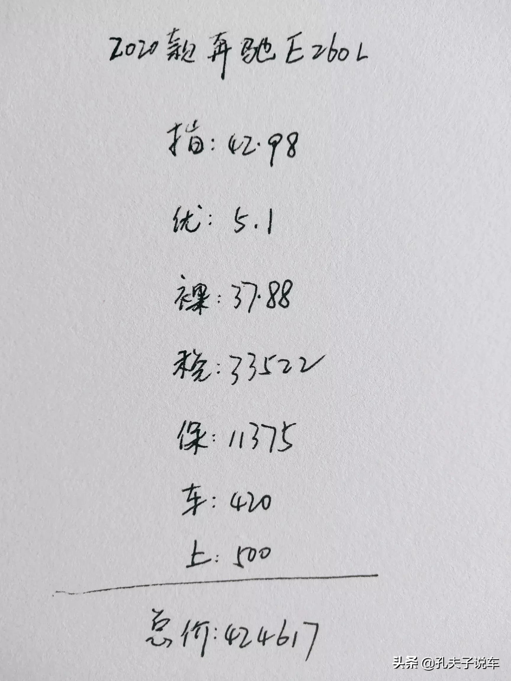奔驰进口e260