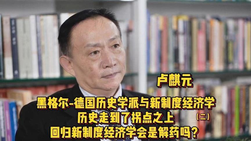 卢麒元:历史走到了拐点之上,回归新制度经济学会是解药吗?