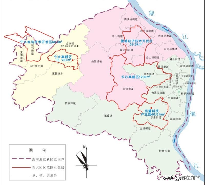 长沙市湘江新区是哪个区
