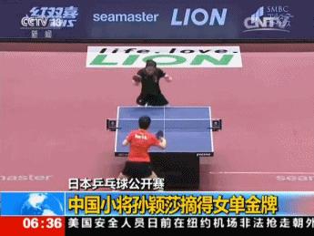 陈幸同击败孙颖莎