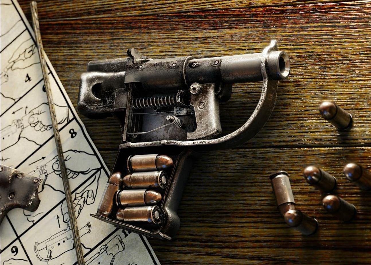 做枪做枪的手工 发射