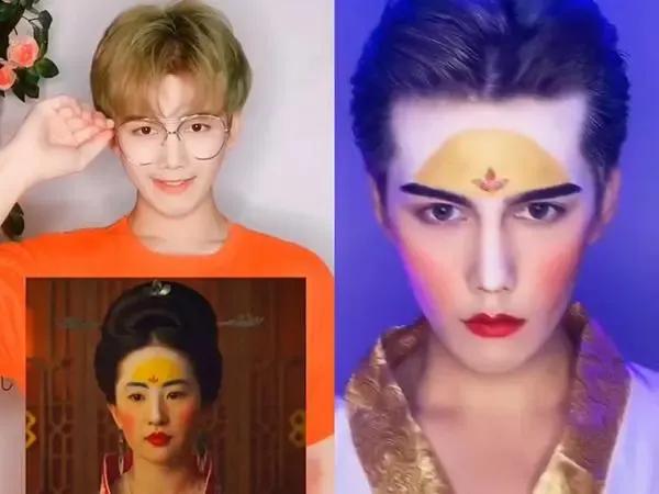 男扮女装技巧化妆
