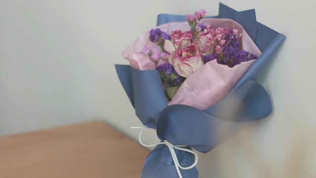 韩式迷你花束的包法，你也可以轻松掌握